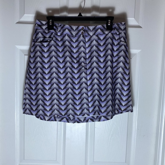 Slazenger Pants - Slazenger Golf Skort Rock Chevron Tennis Size 12 Pockets Snap Zipper closure